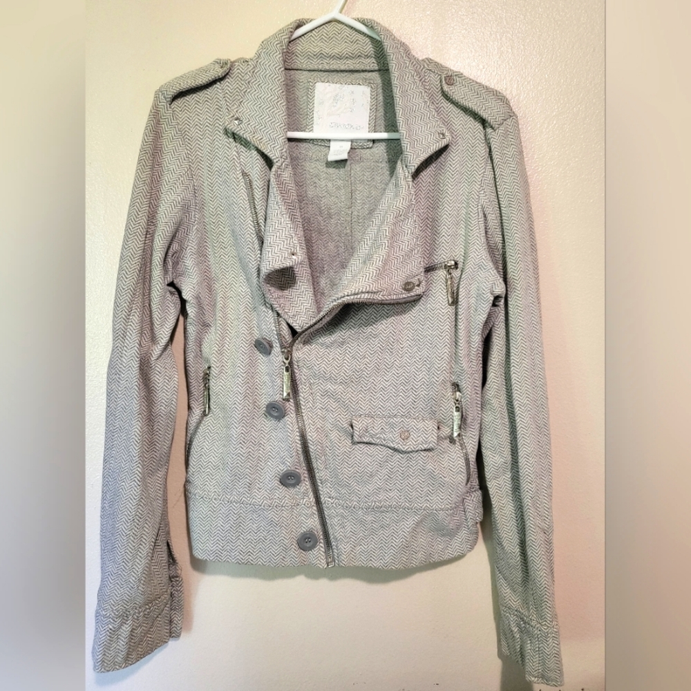 Oniell grey zip up sweater